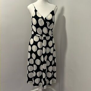 Black & white polka dot dress